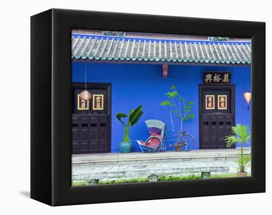 Red Rickshaw and Traditional Chinese Doorway, Chinatown District, Georgetown, Penang, Malaysia-Gavin Hellier-Framed Premier Image Canvas