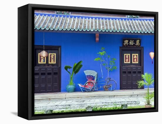Red Rickshaw and Traditional Chinese Doorway, Chinatown District, Georgetown, Penang, Malaysia-Gavin Hellier-Framed Premier Image Canvas