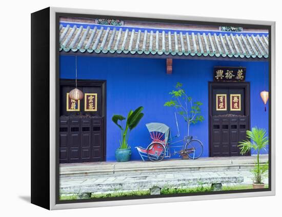 Red Rickshaw and Traditional Chinese Doorway, Chinatown District, Georgetown, Penang, Malaysia-Gavin Hellier-Framed Premier Image Canvas