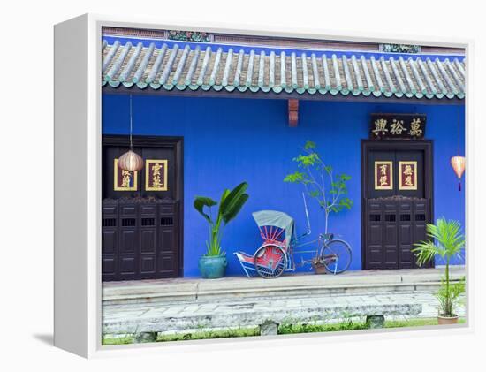 Red Rickshaw and Traditional Chinese Doorway, Chinatown District, Georgetown, Penang, Malaysia-Gavin Hellier-Framed Premier Image Canvas