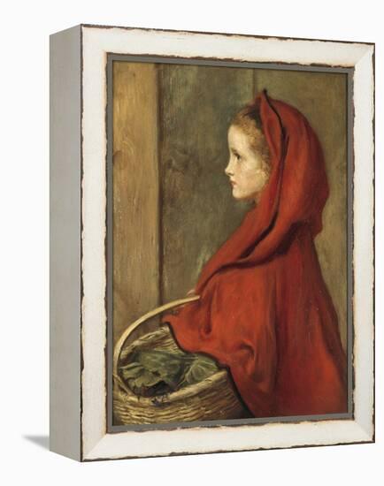 Red Riding Hood (A Portrait of Effie Millais, the artist's daughter)-John Everett Millais-Framed Premier Image Canvas