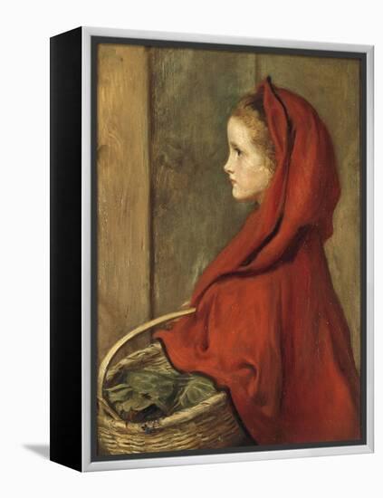 Red Riding Hood (A Portrait of Effie Millais, the artist's daughter)-John Everett Millais-Framed Premier Image Canvas