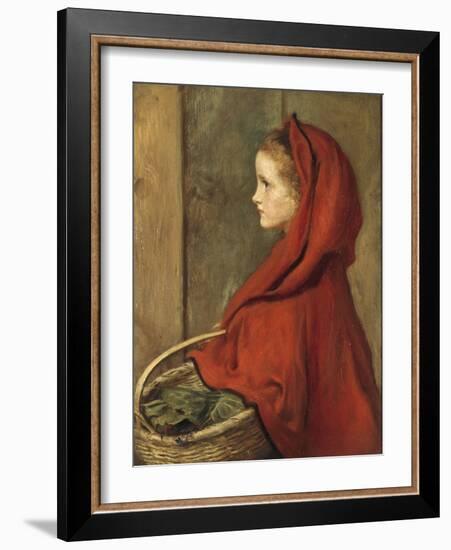 Red Riding Hood (A Portrait of Effie Millais, the artist's daughter)-John Everett Millais-Framed Giclee Print