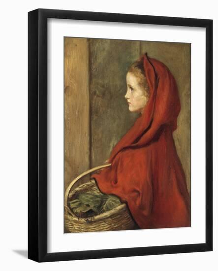 Red Riding Hood (A Portrait of Effie Millais, the artist's daughter)-John Everett Millais-Framed Giclee Print