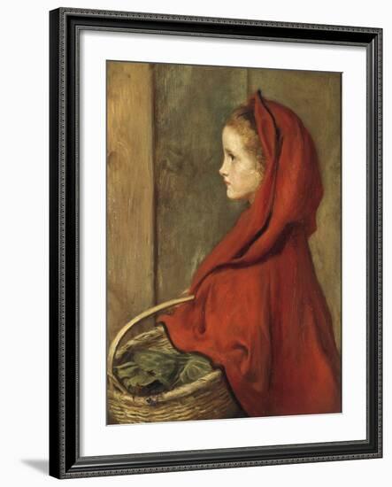 Red Riding Hood (A Portrait of Effie Millais, the artist's daughter)-John Everett Millais-Framed Giclee Print