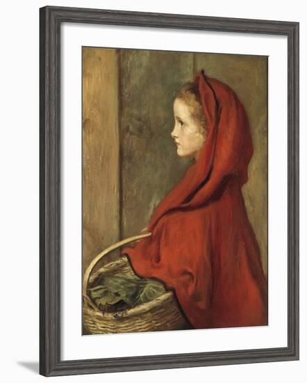 Red Riding Hood (A Portrait of Effie Millais, the artist's daughter)-John Everett Millais-Framed Giclee Print