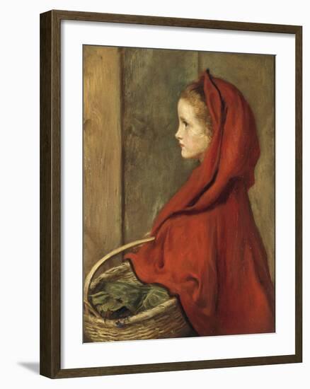 Red Riding Hood (A Portrait of Effie Millais, the artist's daughter)-John Everett Millais-Framed Giclee Print