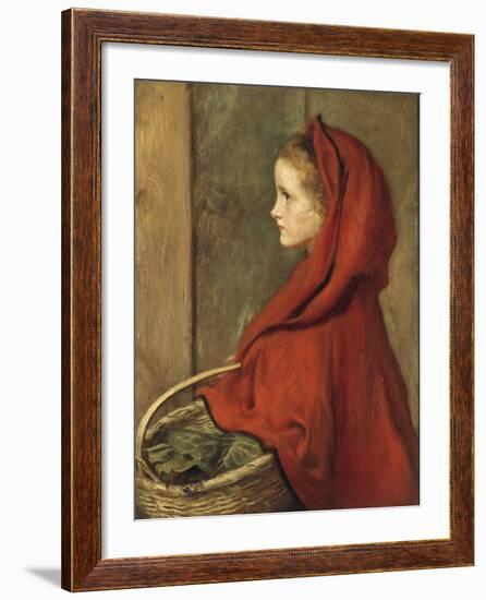 Red Riding Hood (A Portrait of Effie Millais, the artist's daughter)-John Everett Millais-Framed Giclee Print