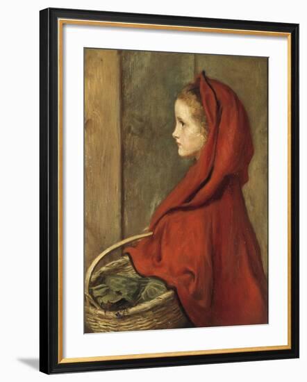 Red Riding Hood (A Portrait of Effie Millais, the artist's daughter)-John Everett Millais-Framed Giclee Print