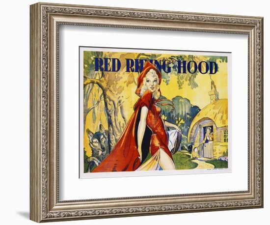 Red Riding Hood Color Print-null-Framed Giclee Print