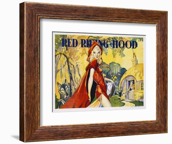 Red Riding Hood Color Print-null-Framed Giclee Print