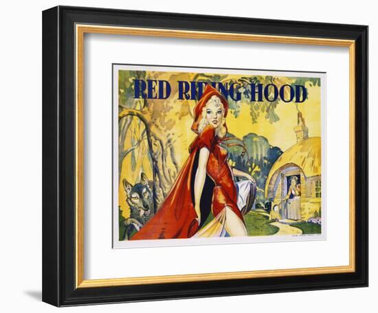 Red Riding Hood Color Print-null-Framed Giclee Print