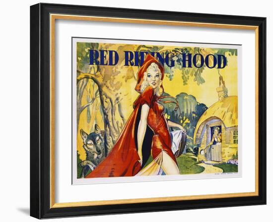 Red Riding Hood Color Print-null-Framed Giclee Print