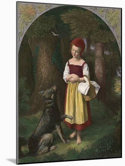 Red Riding Hood: 'Rothkaeppchen'-Eduard Steinbruck-Mounted Giclee Print