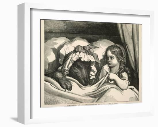 Red Riding Hood-Gustave Doré-Framed Giclee Print