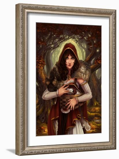 Red Riding Hood-Lantern Press-Framed Art Print