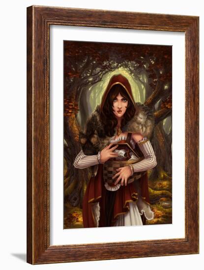 Red Riding Hood-Lantern Press-Framed Art Print