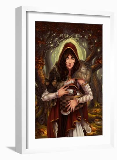 Red Riding Hood-Lantern Press-Framed Art Print