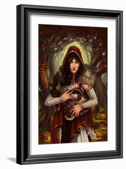 Red Riding Hood-Lantern Press-Framed Art Print