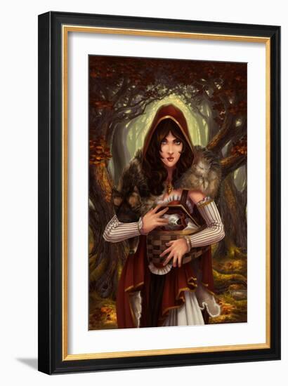 Red Riding Hood-Lantern Press-Framed Art Print