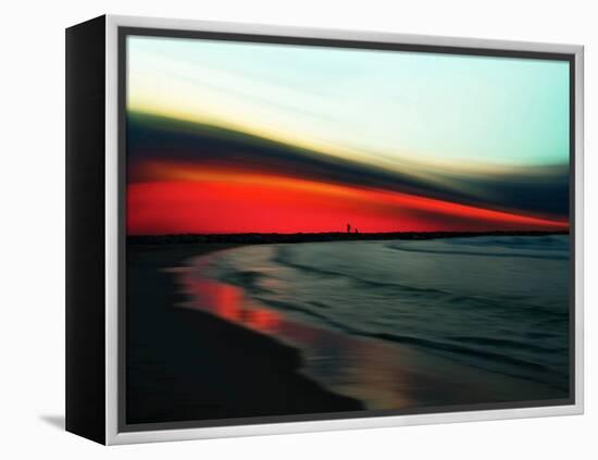 Red Ripple-Josh Adamski-Framed Premier Image Canvas