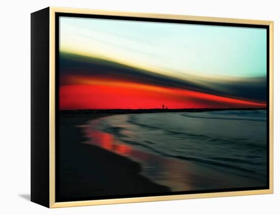 Red Ripple-Josh Adamski-Framed Premier Image Canvas