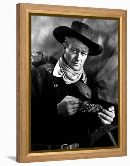 Red River, John Wayne, 1948-null-Framed Stretched Canvas