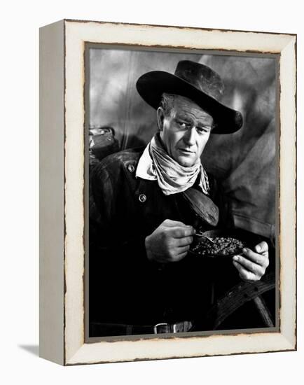 Red River, John Wayne, 1948-null-Framed Stretched Canvas