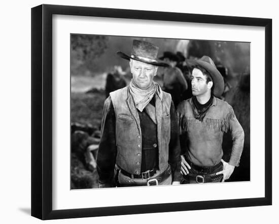 Red River, John Wayne, Montgomery Clift, 1948-null-Framed Photo