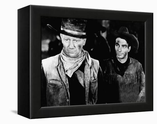 Red River, John Wayne, Montgomery Clift, 1948-null-Framed Stretched Canvas