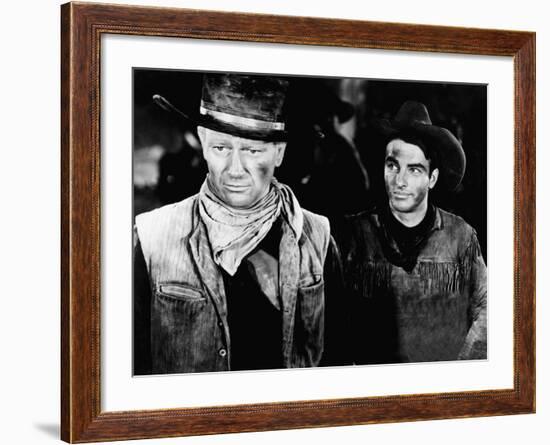 Red River, John Wayne, Montgomery Clift, 1948-null-Framed Photo