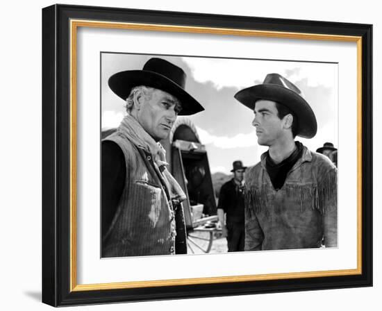 Red River, John Wayne, Montgomery Clift, 1948-null-Framed Photo