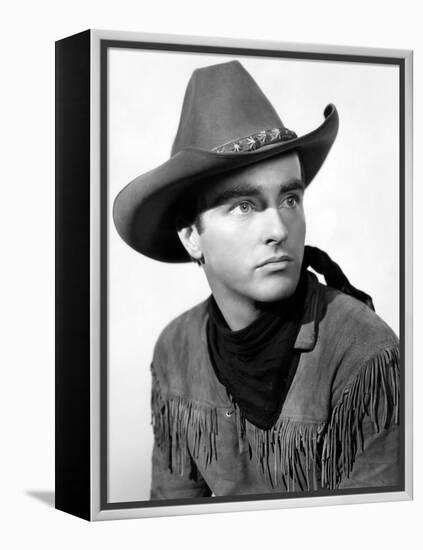 Red River, Montgomery Clift, 1948-null-Framed Stretched Canvas