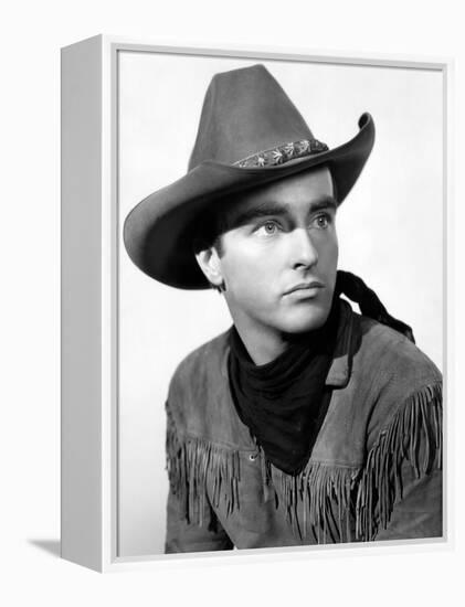 Red River, Montgomery Clift, 1948-null-Framed Stretched Canvas