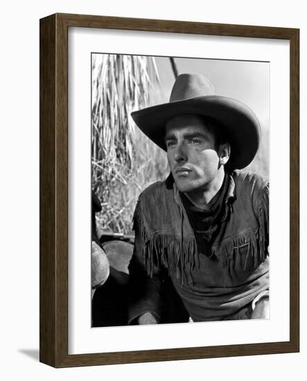 Red River, Montgomery Clift, 1948-null-Framed Photo