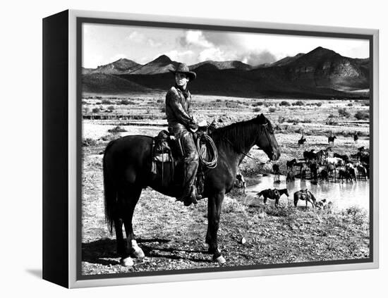 Red River, Montgomery Clift, 1948-null-Framed Stretched Canvas