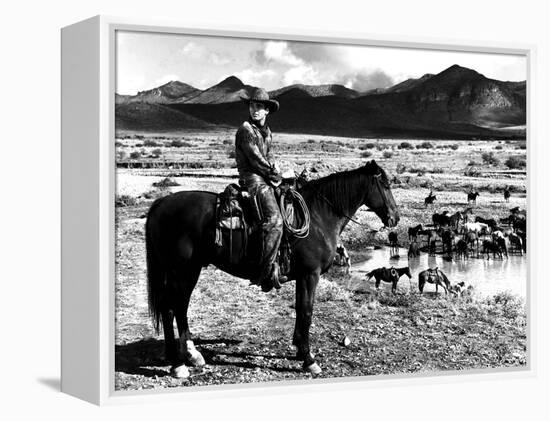 Red River, Montgomery Clift, 1948-null-Framed Stretched Canvas