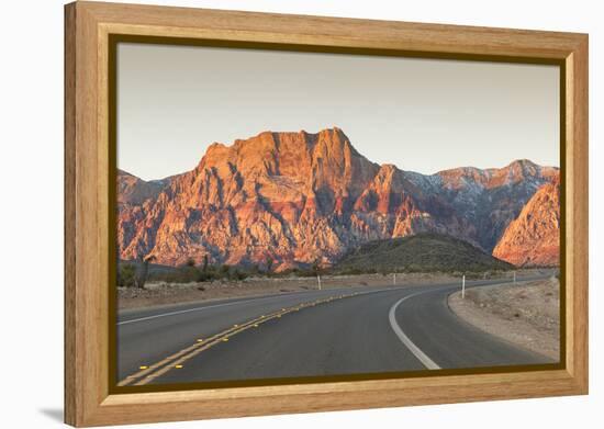 Red Rock Canyon Outside Las Vegas, Nevada, USA-Michael DeFreitas-Framed Premier Image Canvas