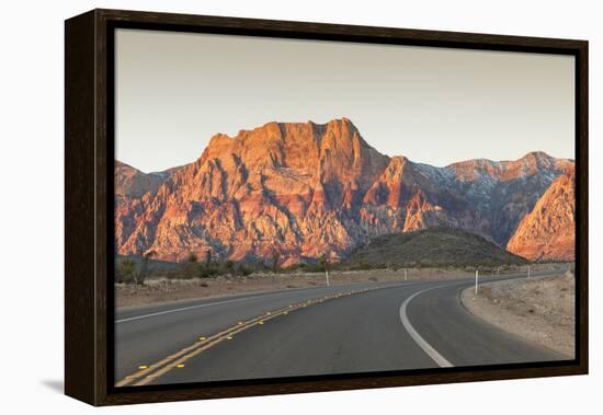 Red Rock Canyon Outside Las Vegas, Nevada, USA-Michael DeFreitas-Framed Premier Image Canvas