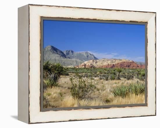 Red Rock Canyon, Spring Mountains, 15 Miles West of Las Vegas in the Mojave Desert, Nevada, USA-Fraser Hall-Framed Premier Image Canvas