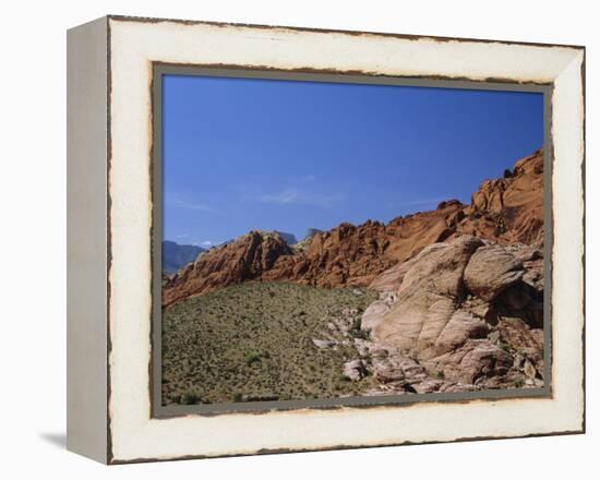 Red Rock Canyon, Spring Mountains, Mojave Desert, Near Las Vegas, Nevada, USA-Fraser Hall-Framed Premier Image Canvas