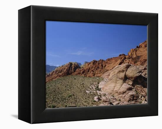 Red Rock Canyon, Spring Mountains, Mojave Desert, Near Las Vegas, Nevada, USA-Fraser Hall-Framed Premier Image Canvas