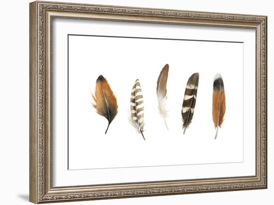 Red Rock Feathers I-Grace Popp-Framed Art Print