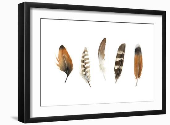 Red Rock Feathers I-Grace Popp-Framed Art Print
