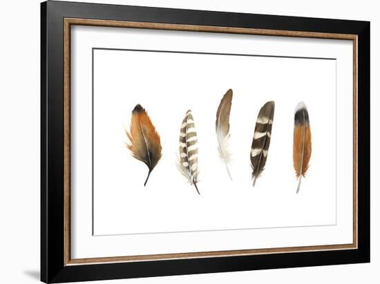 Red Rock Feathers I-Grace Popp-Framed Art Print