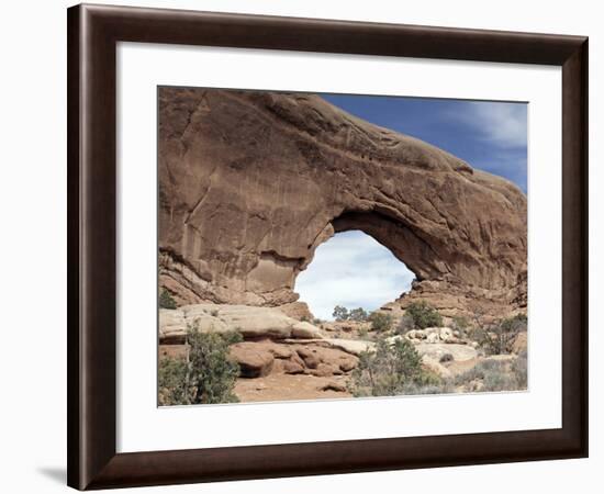 Red Rock "Window" at Arches National Park, Moab, Utah-Carol Highsmith-Framed Photo