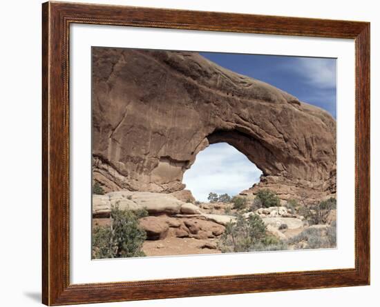 Red Rock "Window" at Arches National Park, Moab, Utah-Carol Highsmith-Framed Photo