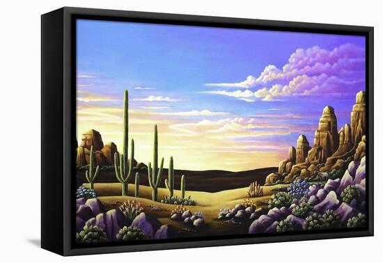 Red Rocks 11-Andy Russell-Framed Stretched Canvas