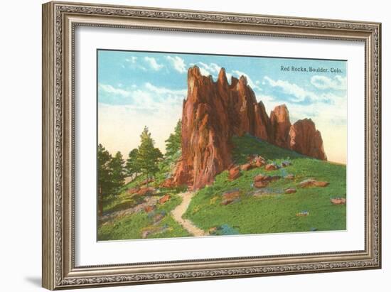Red Rocks, Boulder, Colorado-null-Framed Art Print