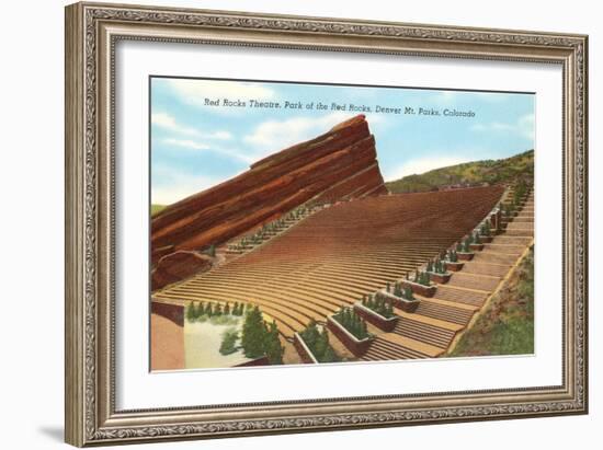 Red Rocks Theatre, Denver, Colorado-null-Framed Art Print